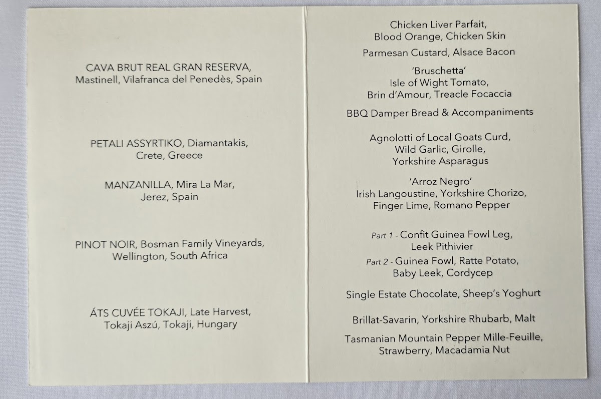 Menu The Box Tree Restaurant-1