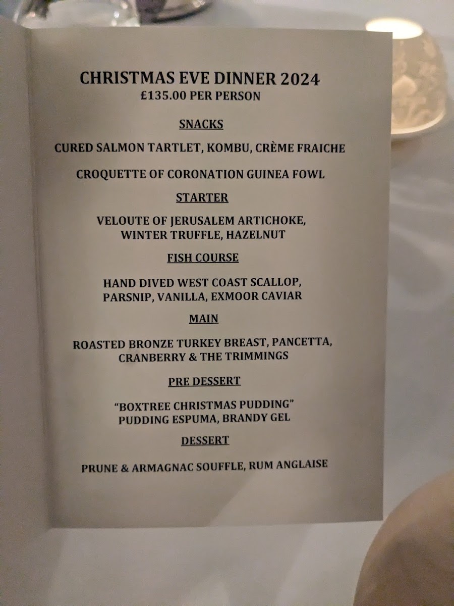 Menu The Box Tree Restaurant-4